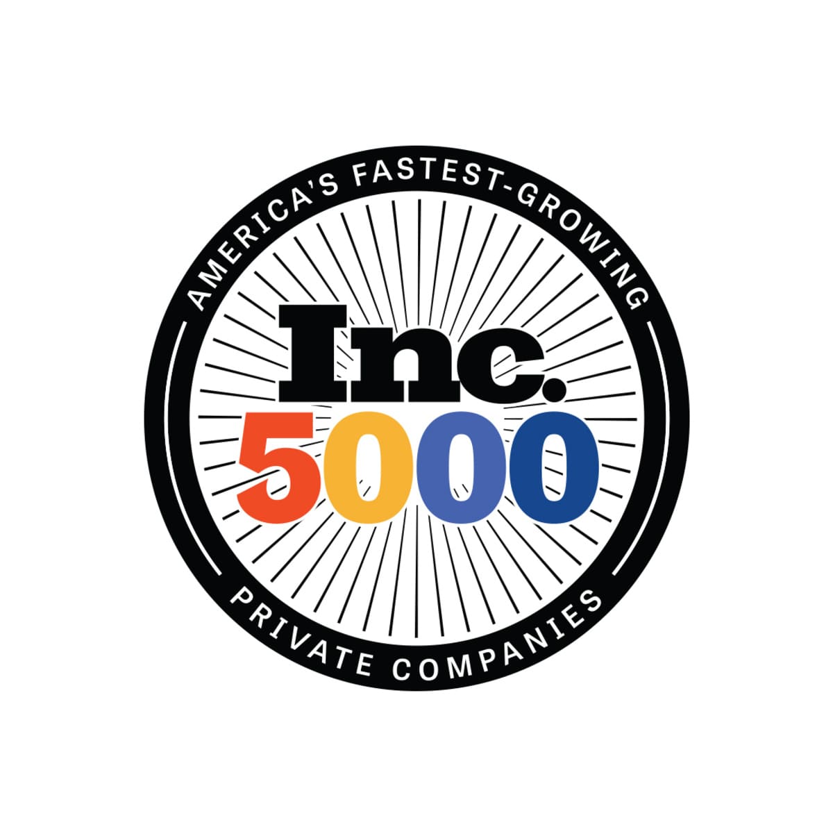 Inc 5000 logo, Rentwell Property Management is included on the 2023 list