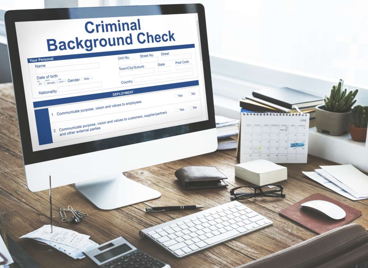 Criminal Background Check Insurance Form Concept