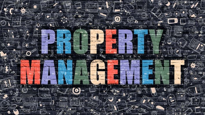 Property Management in Multicolor. Doodle Design