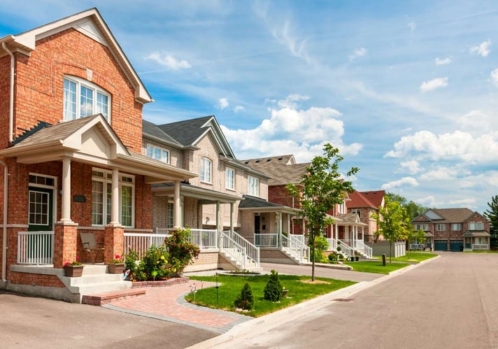 Suburban homes
