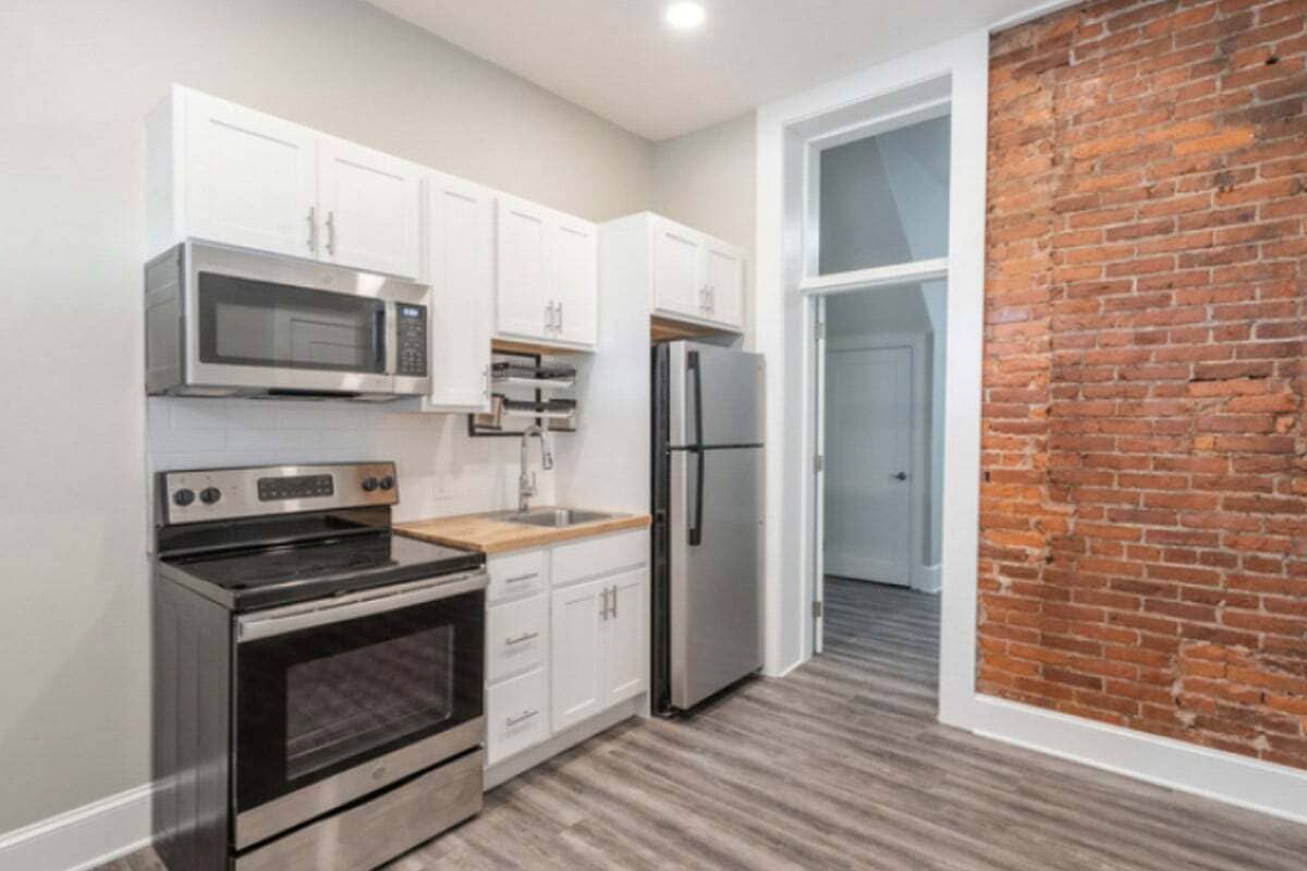 Interior view of renovated apartment